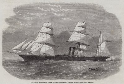 Vapore a vite della China Mercantile Steam Navigation Company John Bright da Edwin Weedon